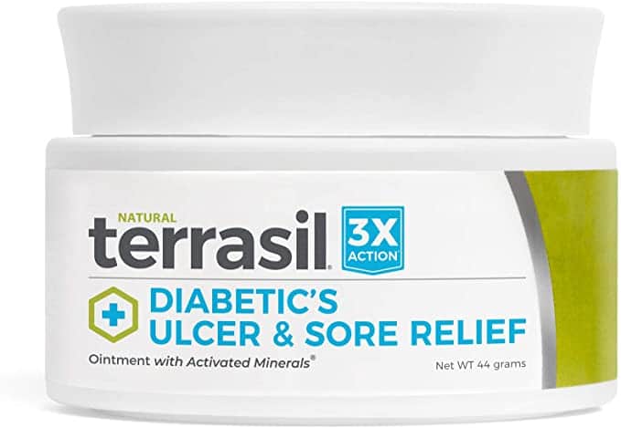 Terrasil diabetic wound healing ointment for ulcers