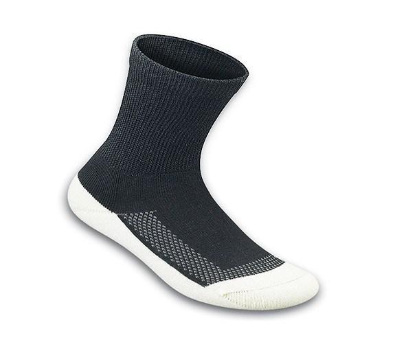Apex Padded sole diabetic socks black