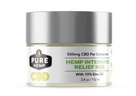 Pure Hemp CBD rub 500mg for pain relief
