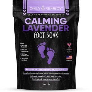 Calming lavender foot soak for diabetic foot pain